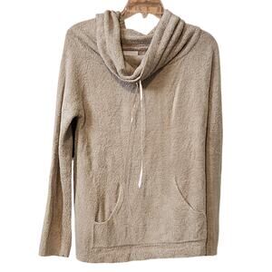 Soft Surroundings Fuzzy Soft Cowel Neck Pullover Sweater, Oversized, sz  small